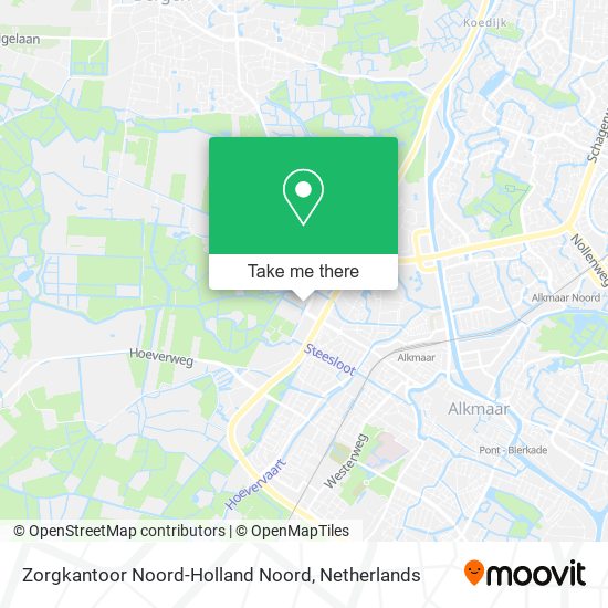 Zorgkantoor Noord-Holland Noord map