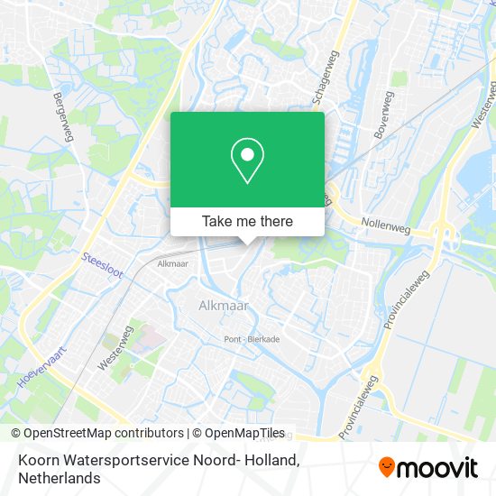 Koorn Watersportservice Noord- Holland map