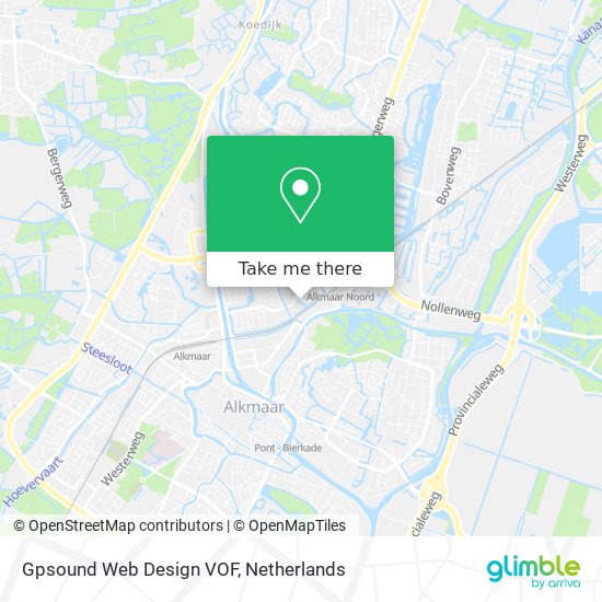 Gpsound Web Design VOF map