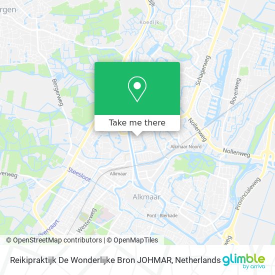 Reikipraktijk De Wonderlijke Bron JOHMAR Karte