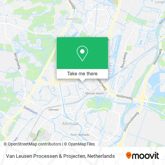 Van Leusen Processen & Projecten Karte