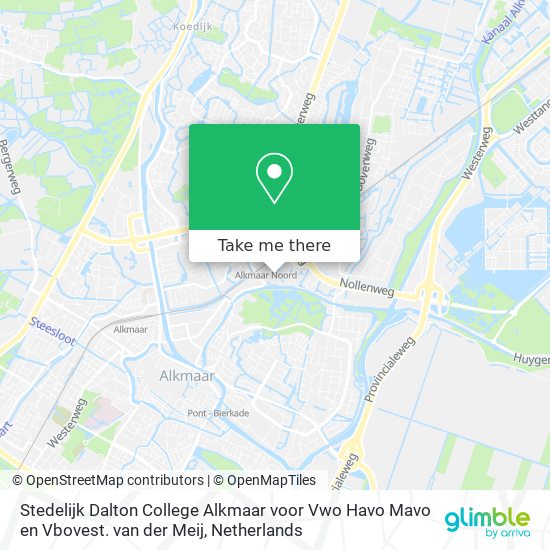 Stedelijk Dalton College Alkmaar voor Vwo Havo Mavo en Vbovest. van der Meij map