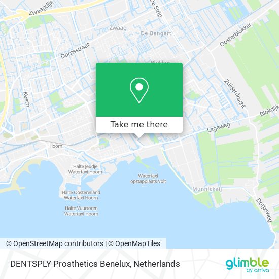 DENTSPLY Prosthetics Benelux map