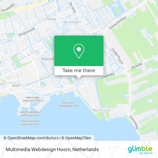 Multimedia Webdesign Hoorn map