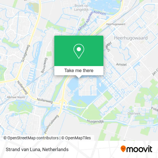 Strand van Luna map