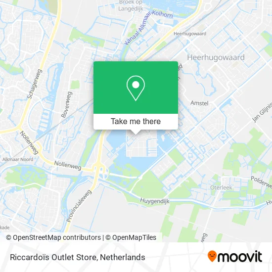 Riccardoïs Outlet Store map