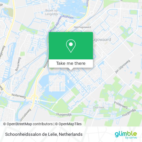 Schoonheidssalon de Lelie map