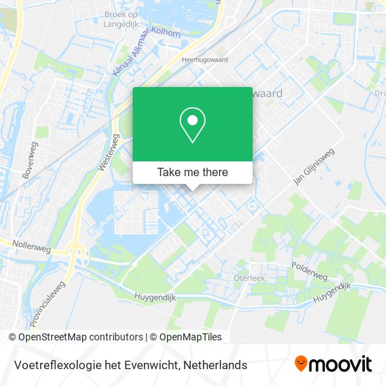 Voetreflexologie het Evenwicht map