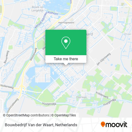 Bouwbedrijf Van der Waart map