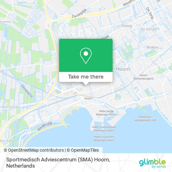 Sportmedisch Adviescentrum (SMA) Hoorn map