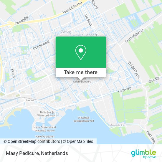 Masy Pedicure map