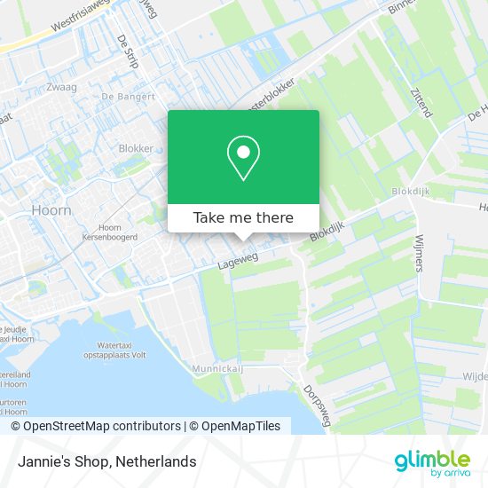 Jannie's Shop map