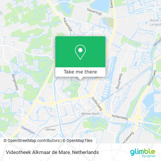 Videotheek Alkmaar de Mare map