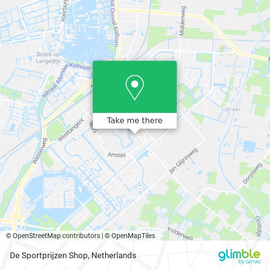 De Sportprijzen Shop map