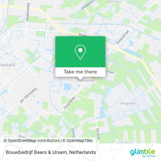 Bouwbedrijf Beers & Ursem map