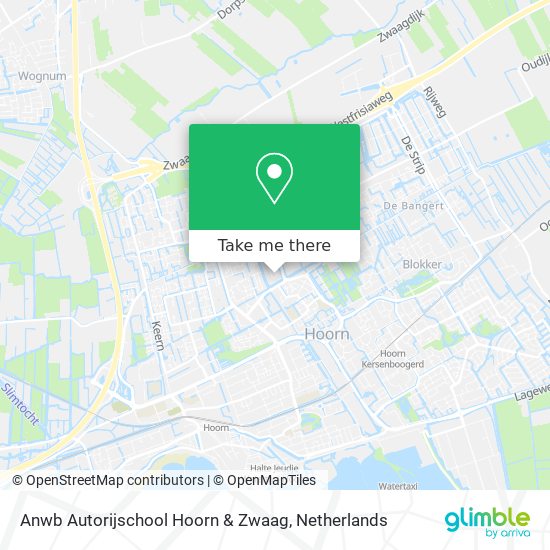 Anwb Autorijschool Hoorn & Zwaag Karte