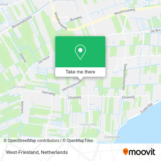 West-Friesland map