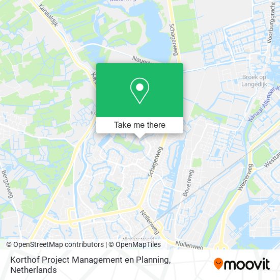 Korthof Project Management en Planning Karte
