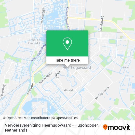 Vervoersvereniging Heerhugowaard - Hugohopper map