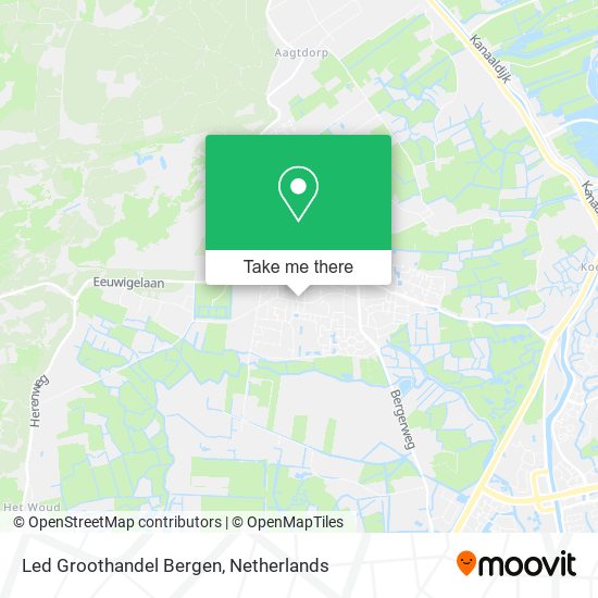 Led Groothandel Bergen map