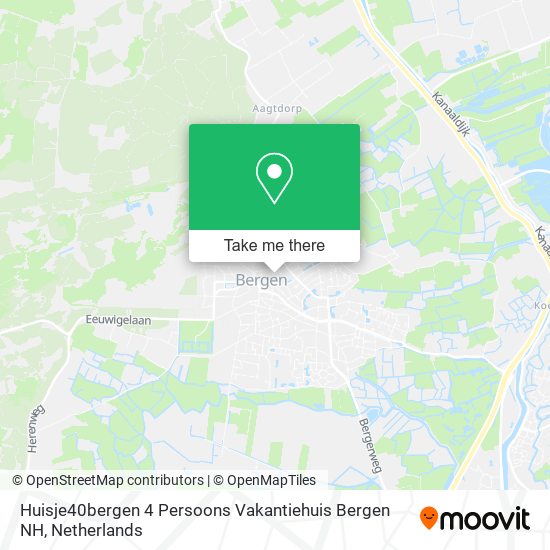 Huisje40bergen 4 Persoons Vakantiehuis Bergen NH map