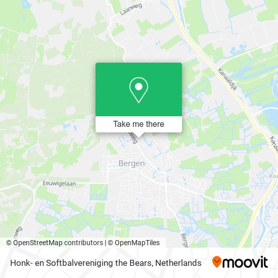 Honk- en Softbalvereniging the Bears map