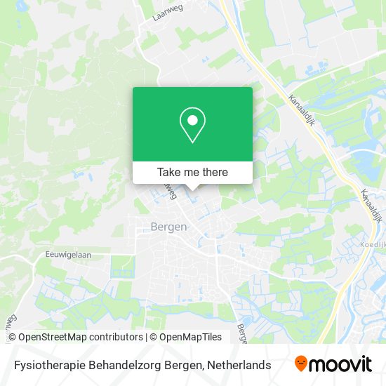 Fysiotherapie Behandelzorg Bergen map