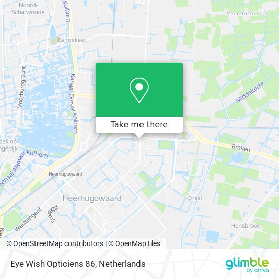 Eye Wish Opticiens 86 map
