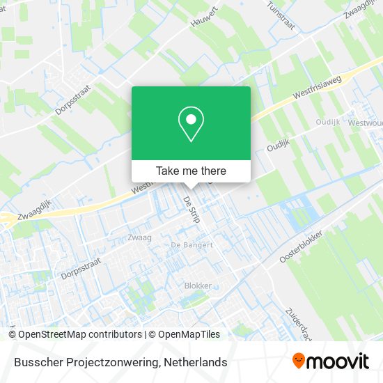 Busscher Projectzonwering map