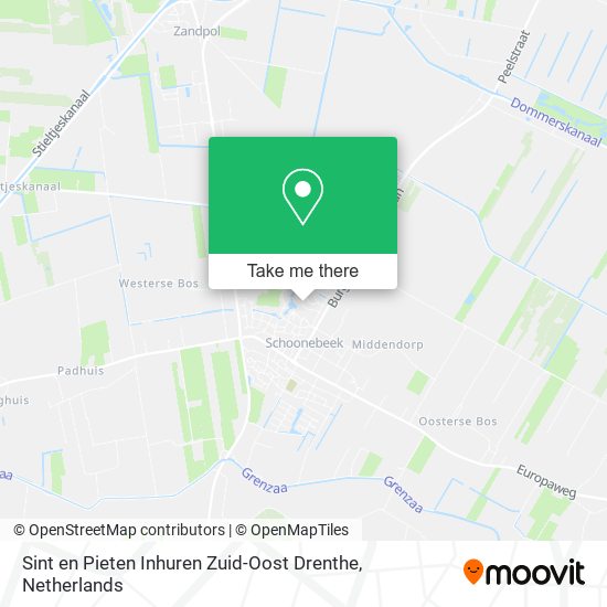 Sint en Pieten Inhuren Zuid-Oost Drenthe Karte