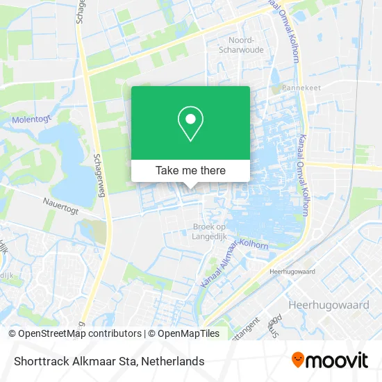 Shorttrack Alkmaar Sta map