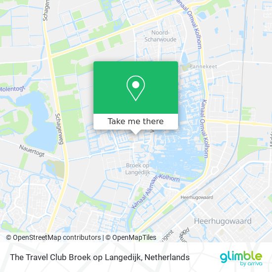The Travel Club Broek op Langedijk Karte