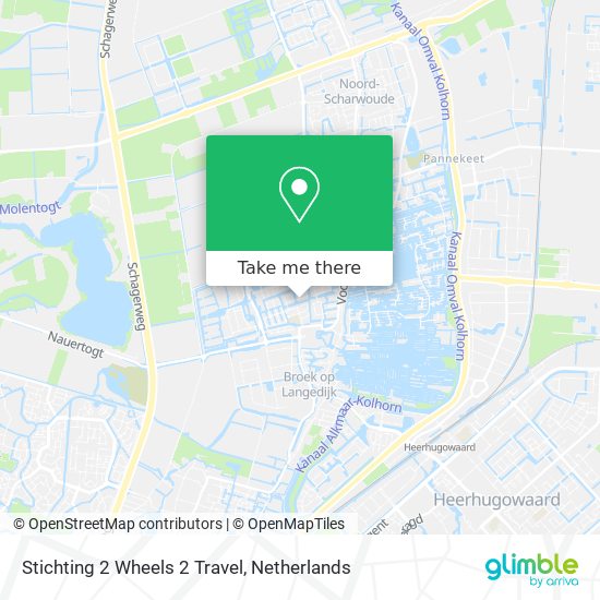 Stichting 2 Wheels 2 Travel map