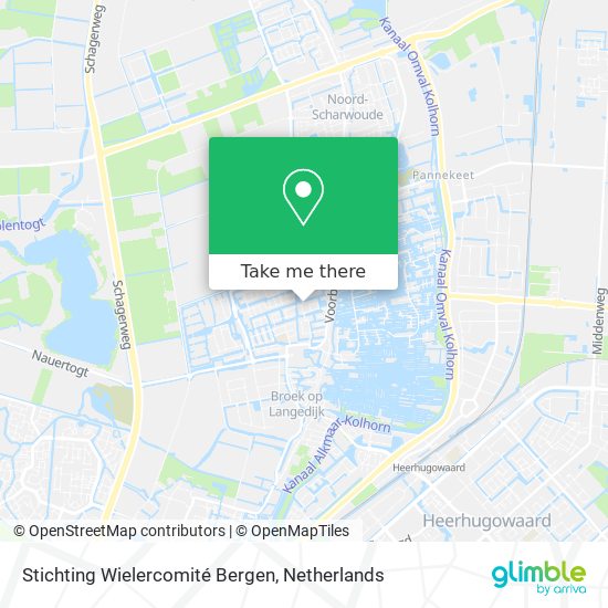 Stichting Wielercomité Bergen map