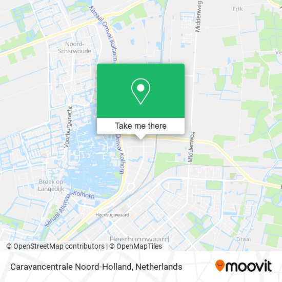 Caravancentrale Noord-Holland map