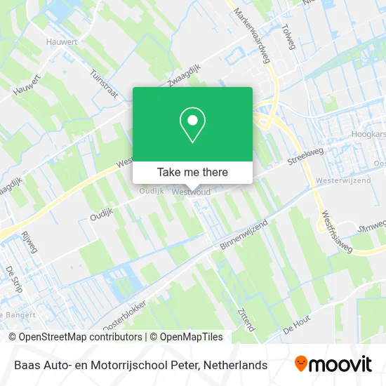 Baas Auto- en Motorrijschool Peter map