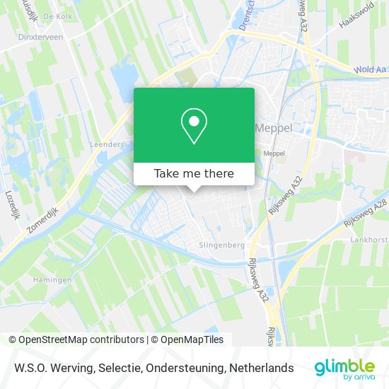 W.S.O. Werving, Selectie, Ondersteuning map