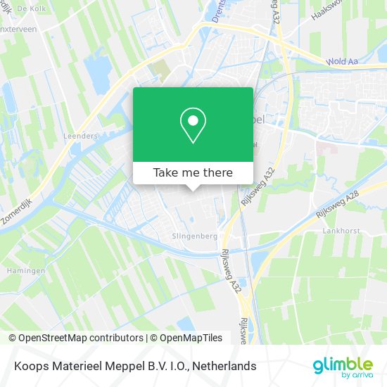 Koops Materieel Meppel B.V. I.O. map