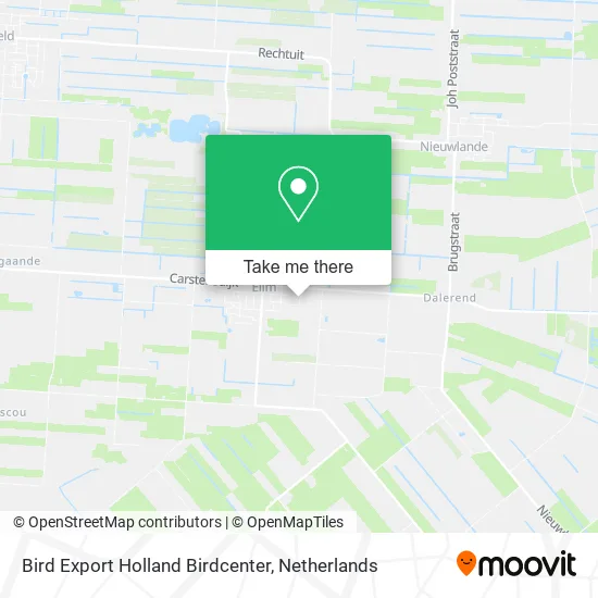 Bird Export Holland Birdcenter map