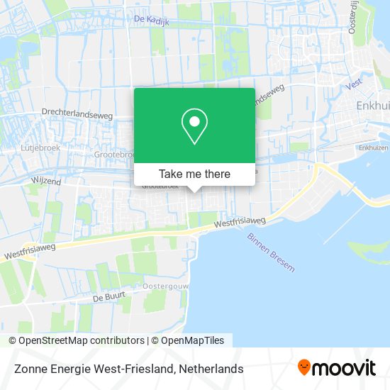 Zonne Energie West-Friesland map