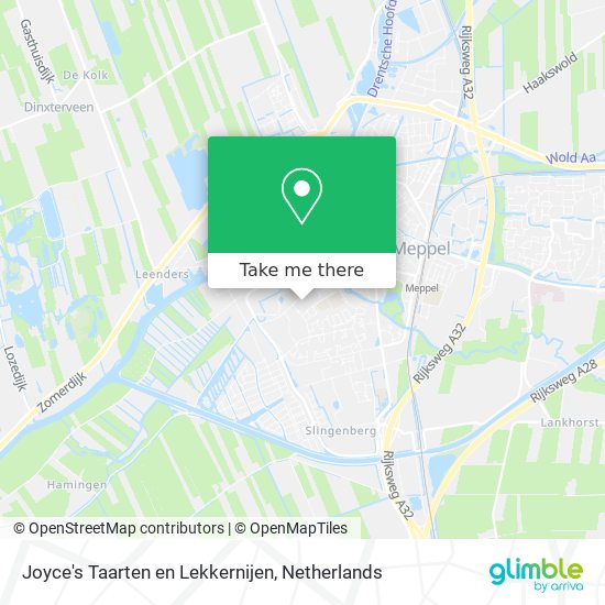 Joyce's Taarten en Lekkernijen Karte