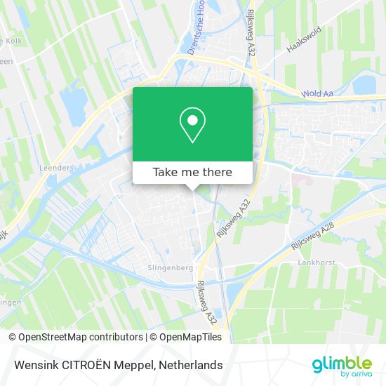 Wensink CITROËN Meppel Karte