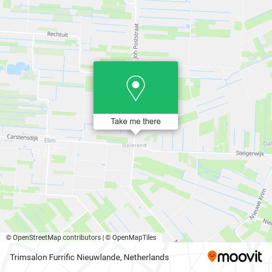 Trimsalon Furrific Nieuwlande map
