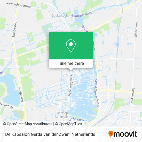 De Kapsalon Gerda van der Zwan map
