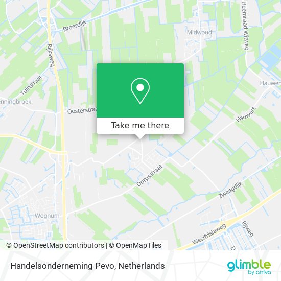 Handelsonderneming Pevo map