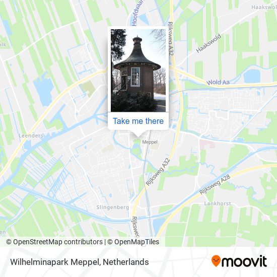 Wilhelminapark Meppel map
