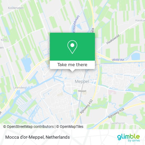 Mocca d'or-Meppel map