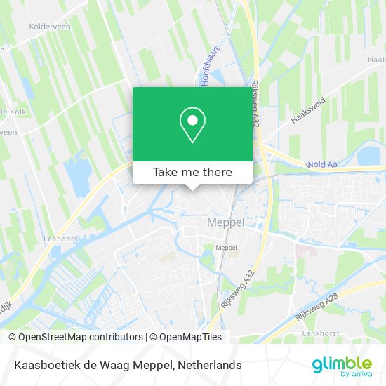 Kaasboetiek de Waag Meppel Karte