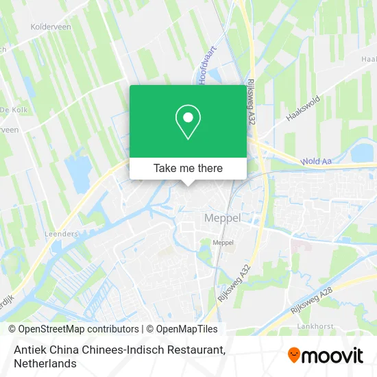 Antiek China Chinees-Indisch Restaurant map