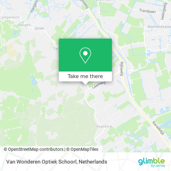 Van Wonderen Optiek Schoorl Karte